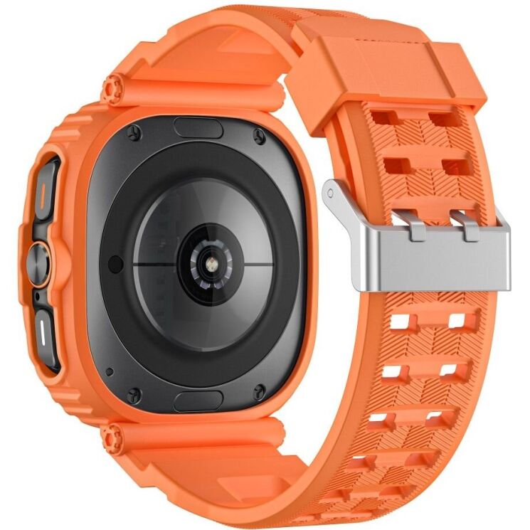 Ремешок Deexe Solid Color для Samsung Galaxy Watch Ultra (47mm) - Orange: фото 2 из 8