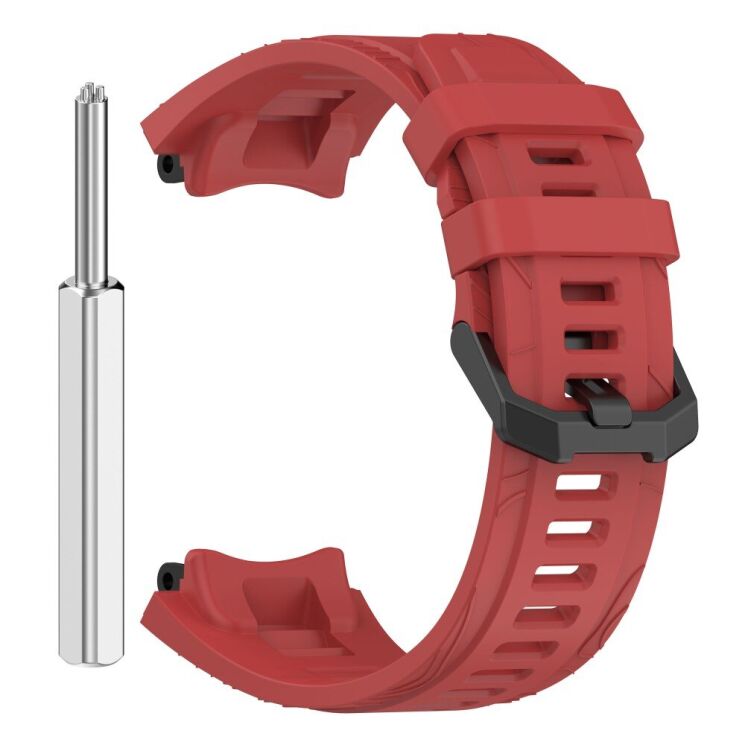 Ремінець Deexe Sport Series для Xiaomi Amazfit T-ReX 3 - Red: фото 4 з 9