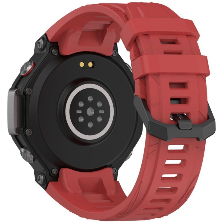 Ремінець Deexe Sport Series для Xiaomi Amazfit T-ReX 3 - Red: фото 1 з 9