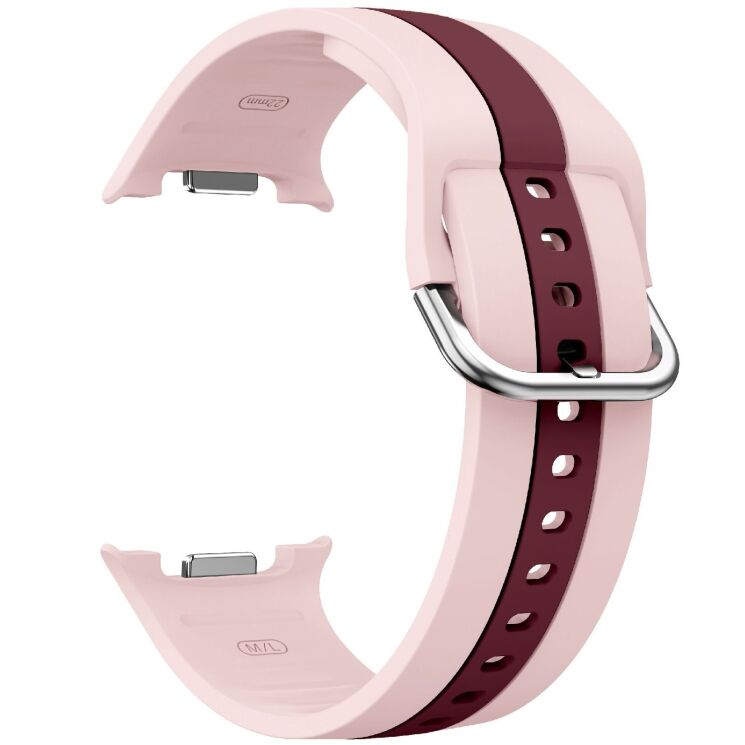 Ремешок Deexe Sport Strap для Samsung Galaxy Watch 8 (40/44mm) / 8 Classic - Pink / Wine Red (384178PW) Ремешок Deexe Sport Strap для Samsung Galaxy Watch 8 (40/44mm) / 8 Classic - Pink / Wine Red: фото 3 из 6