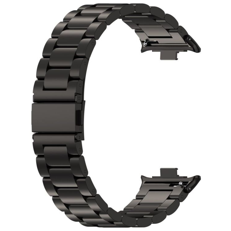 Ремінець Deexe Stainless Steel для Xiaomi Redmi Watch 4 / Mi Smart Band 8 Pro / Band 9 Pro - Black: фото 2 з 8
