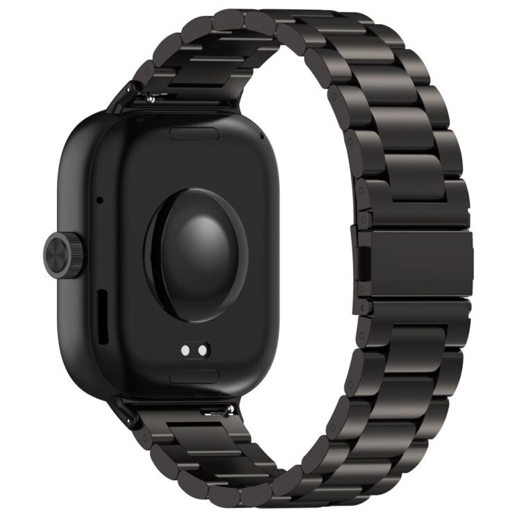 Ремінець Deexe Stainless Steel для Xiaomi Redmi Watch 4 / Mi Smart Band 8 Pro / Band 9 Pro - Black: фото 1 з 8