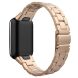 Ремешок Deexe Stainless Style для Xiaomi Mi Band 7 Pro - Rose Gold (301611RG). Фото 1 из 3