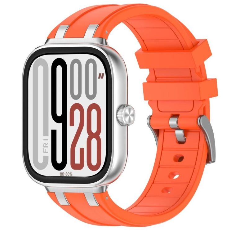 Ремешок Deexe Vortex для Xiaomi Redmi Watch 4 / Watch 5 / Mi Smart Band 8 Pro / Band 9 Pro - Orange: фото 4 из 8