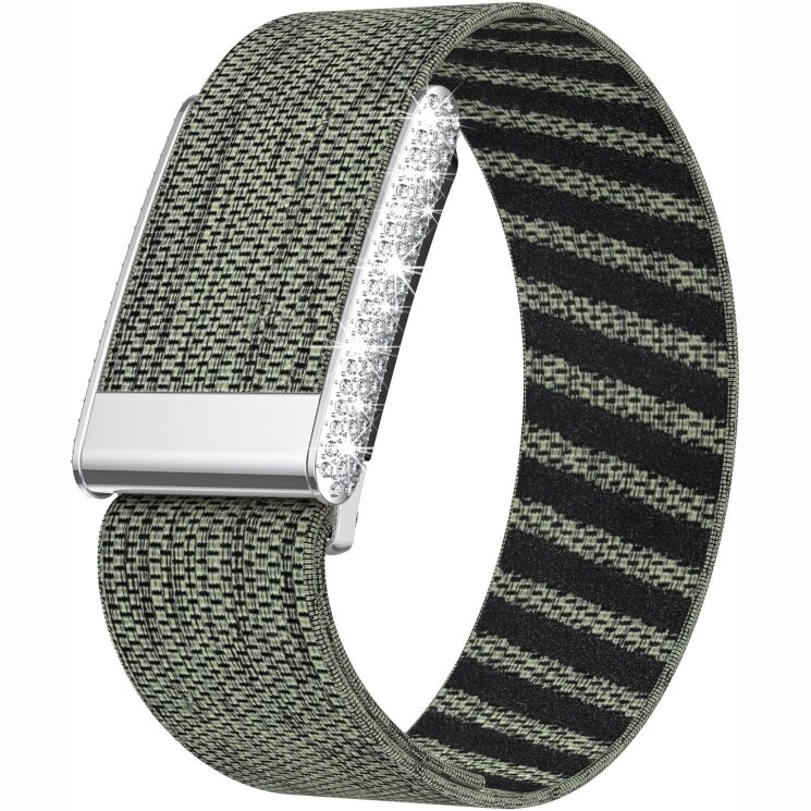 Ремешок для часов Deexe Shiny Strap для WHOOP 5.0 - Grey Green (403108HG) Ремешок для часов Deexe Shiny Strap для WHOOP 5.0 - Grey Green: фото 1 из 6