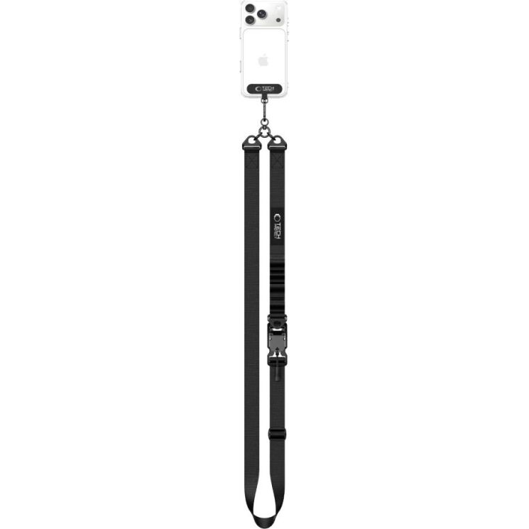 Ремешок для смартфона Tech-Protect C9S Rope Crossbody - Black (983018B) Ремешок для смартфона Tech-Protect C9S Rope Crossbody - Black: фото 3 из 8