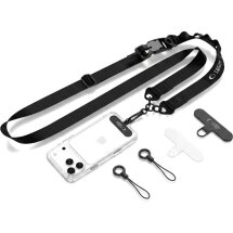 Ремешок для смартфона Tech-Protect C9S Rope Crossbody - Black: фото 1 из 8