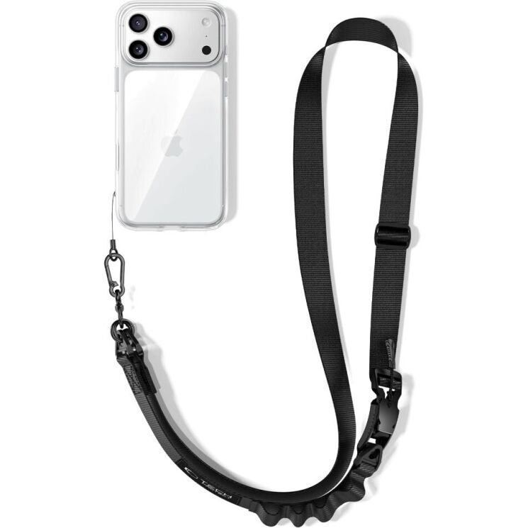 Ремешок для смартфона Tech-Protect C9S Rope Crossbody - Black (983018B) Ремешок для смартфона Tech-Protect C9S Rope Crossbody - Black: фото 2 из 8