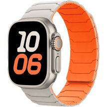 Ремінець Hoco WA39 для Apple Watch 42 (Series 10/11) / 41 / 40 / SE 40 / 38 - Starlight / Orange: фото 1 з 7