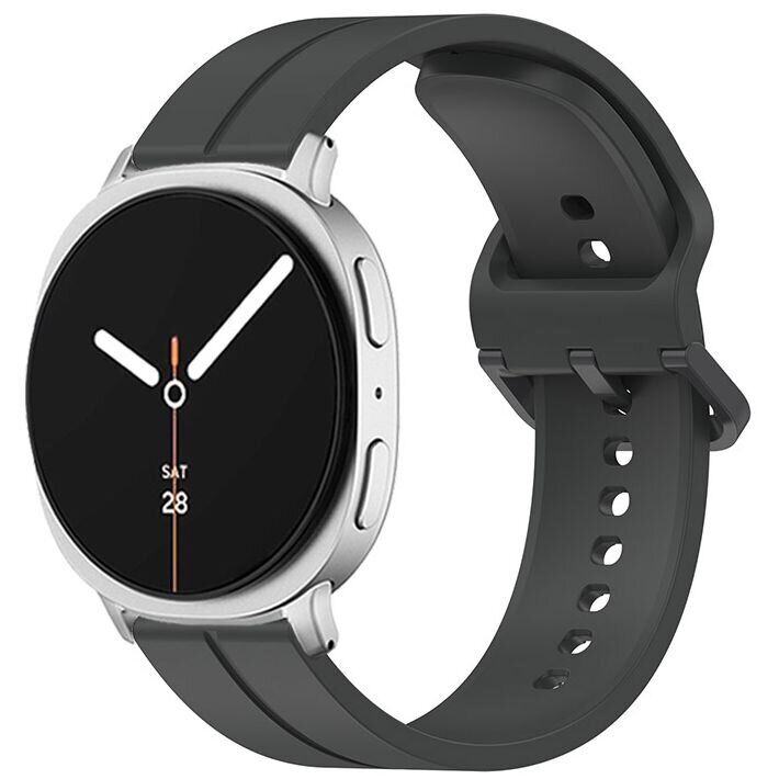 Ремешок KALEBOL Groove Design для Samsung Galaxy Watch 8 (40/44mm) / 8 Classic - Dark Grey: фото 2 из 5
