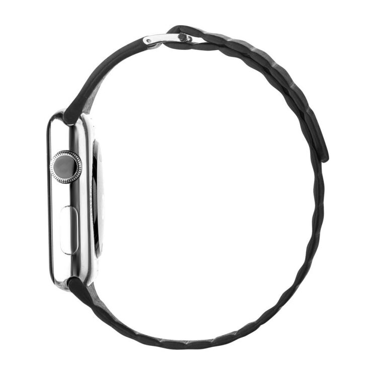 Ремінець QIALINO Magnetic Strap для Apple Watch 42 (Series 10) / 41 / 40 / SE 40 / 38 - Black: фото 3 з 4