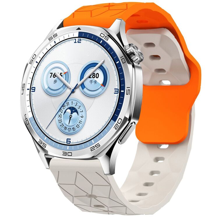 Ремінець Reframe Hexa Grip для годинників з шириною кріплення 22 мм - Orange / White (895550WO) Ремінець Reframe Hexa Grip для годинників з шириною кріплення 22 мм - Orange / White: фото 2 з 4