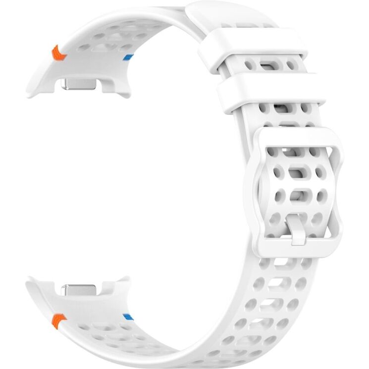 Ремінець Reframe Holes Design для Samsung Galaxy Watch 8 (40/44mm) / 8 Classic - White: фото 3 з 7