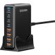 Сетевое зарядное устройство ESSAGER Engine 320W (4Type-C + 4USB) EZC320W-QJB0G-Z - Black (995677B). Фото 2 из 11