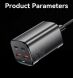 Мережевий зарядний пристрій ESSAGER ES-CD35 Series 67W GaN Dual - Black (346146B). Фото 16 з 17