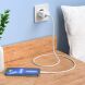 Сетевое зарядное устройство Hoco C106A 10.5W + кабель Lightning - White (960151W). Фото 8 из 9