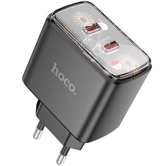 Сетевое зарядное устройство Hoco CS43A 45W (2C) - Black: фото 4 из 9