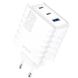 Мережевий зарядний пристрій Proove Speed Surge Gan 65W (USB + 2Type-C) - White (960101W). Фото 1 з 6