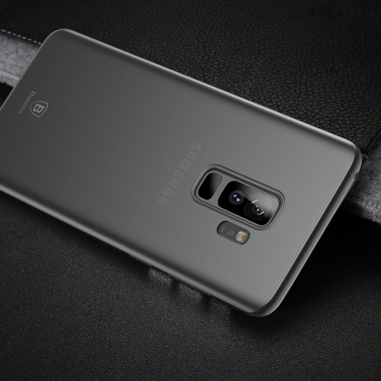 Силиконовый чехол Baseus Ultra Thin Matte для Samsung Galaxy S9+ (G965) - Gray: фото 7 из 13