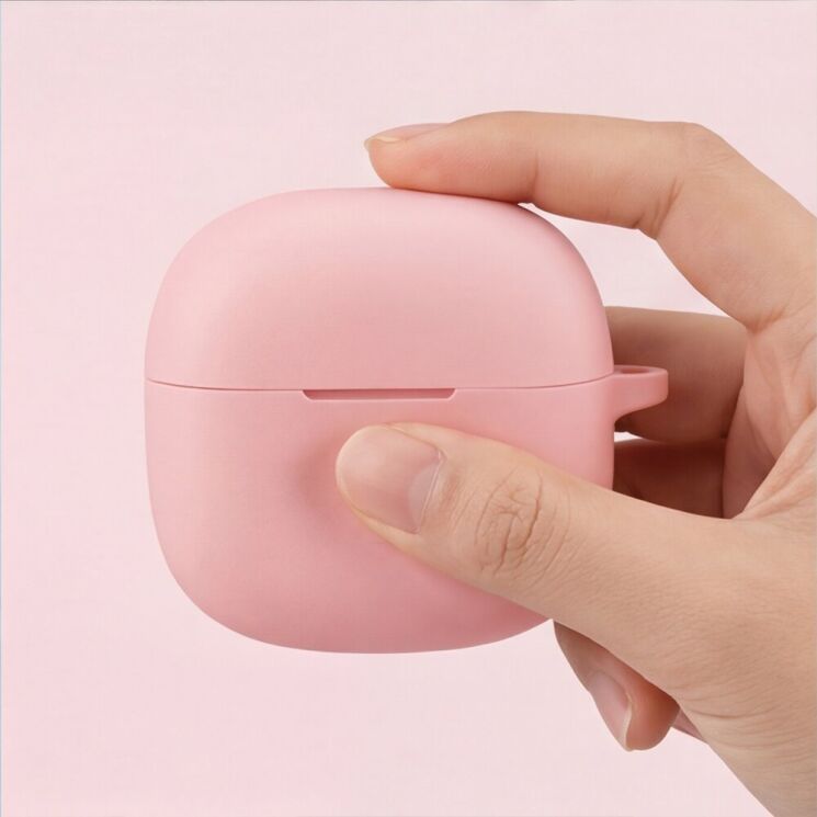 Силіконовий чохол Deexe Silicone Case (FH) для Xiaomi Redmi Buds 8 Active - Light Pink: фото 7 з 11