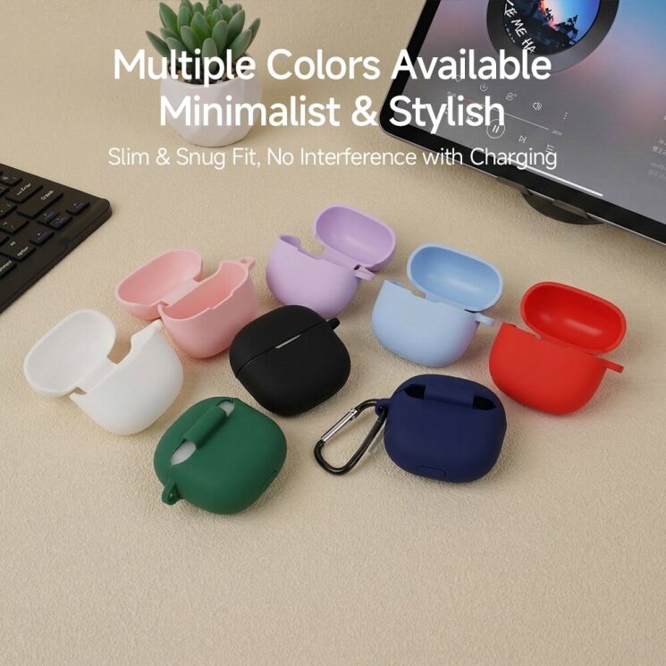 Силіконовий чохол Deexe Silicone Case (FH) для Xiaomi Redmi Buds 8 Active - Light Pink: фото 10 з 11