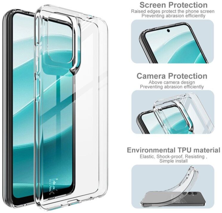 Силиконовый чехол IMAK UX-10 Series для Motorola Moto G05 - Transparent: фото 5 из 6