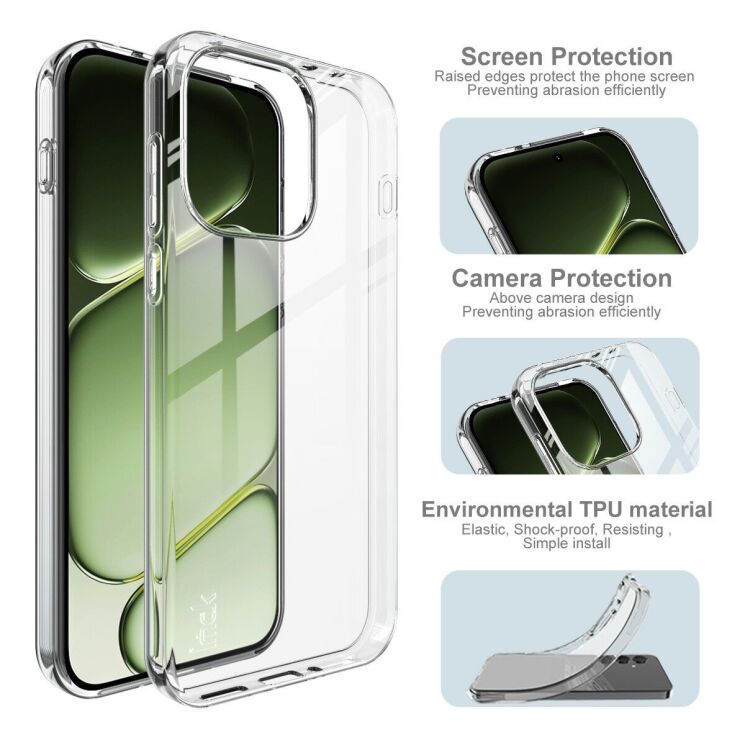 Силіконовий чохол IMAK UX-10 Series для OnePlus Nord 6 - Transparent: фото 6 з 9