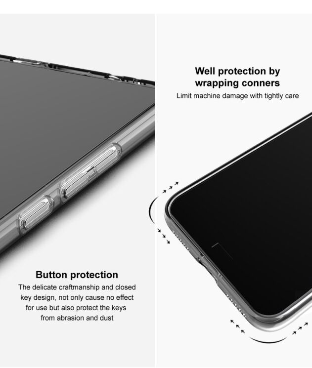 Силиконовый чехол IMAK UX-5 Series для Samsung Galaxy S23 Plus (S916) - Transparent: фото 10 из 12