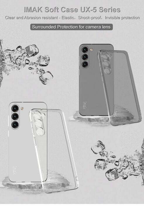 Силиконовый чехол IMAK UX-5 Series для Samsung Galaxy S23 Plus (S916) - Transparent: фото 6 из 12