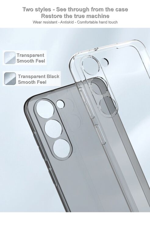 Силиконовый чехол IMAK UX-5 Series для Samsung Galaxy S23 Plus (S916) - Transparent: фото 7 из 12