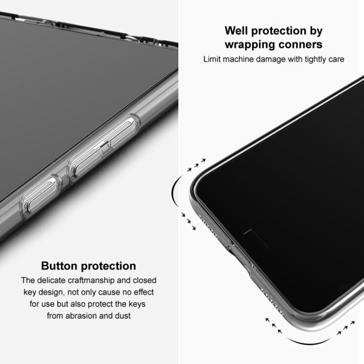 Силіконовий (TPU) чохол IMAK UX-5 Series для Samsung Galaxy S25 Edge (S937) - Transparent: фото 6 з 9