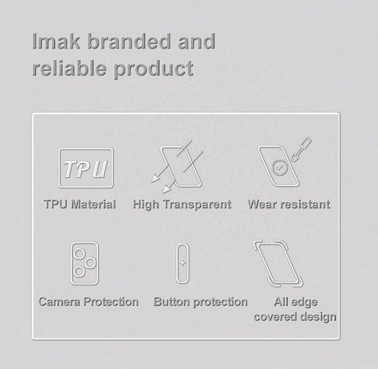 Силіконовий (TPU) чохол IMAK UX-5 Series для Samsung Galaxy S25 Edge (S937) - Transparent: фото 9 з 9