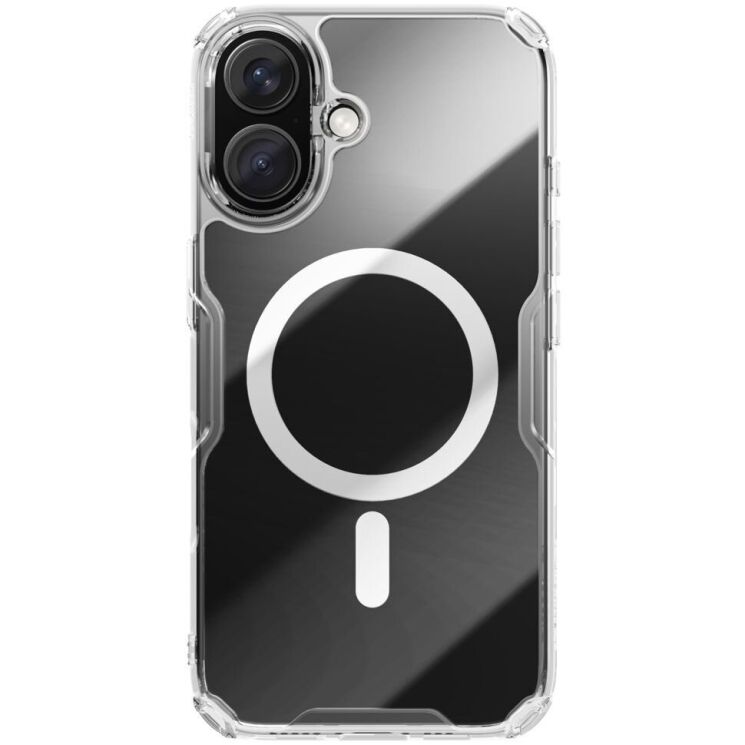 Силиконовый чехол NILLKIN Nature TPU Pro Magnetic для Apple iPhone 16 Plus - Transparent: фото 1 из 13