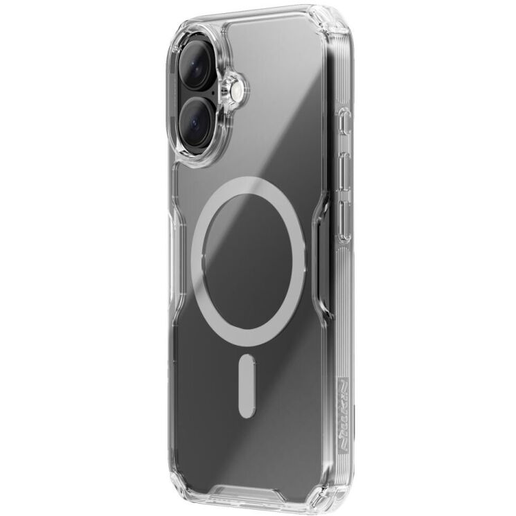 Силиконовый чехол NILLKIN Nature TPU Pro Magnetic для Apple iPhone 16 Plus - Transparent: фото 2 из 13
