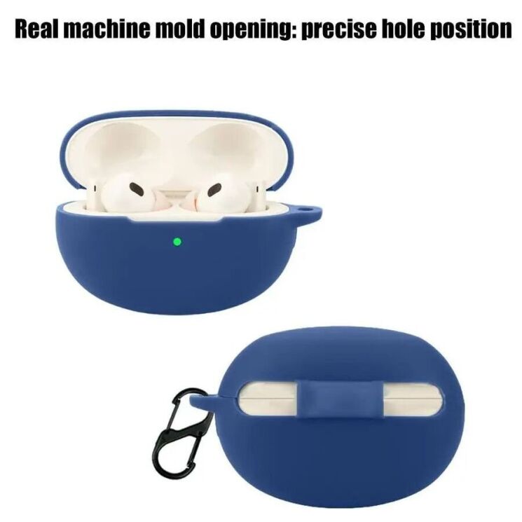 Силіконовий чохол UniCase Protective Color для Realme Buds Air 6 Pro - Dark Blue: фото 2 з 9