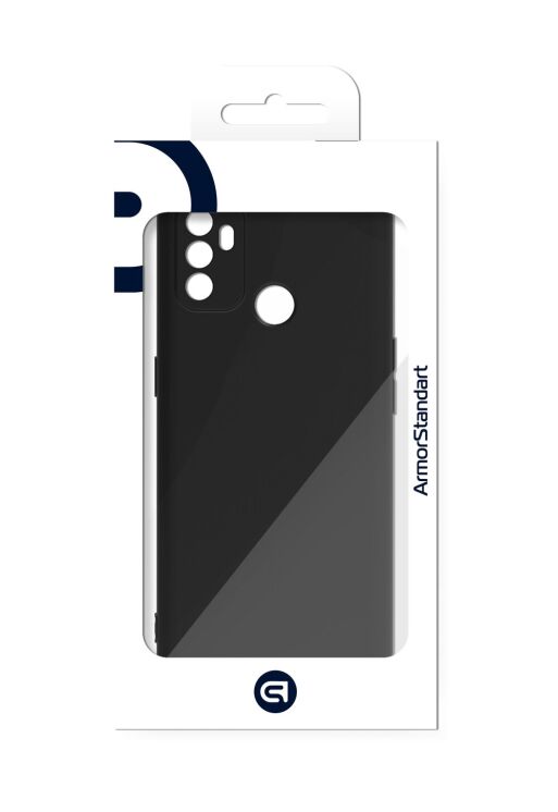 Силиконовый (TPU) чехол ArmorStandart Matte Slim Fit для OPPO A53 - Black: фото 2 из 3