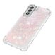 Силиконовый (TPU) чехол Deexe Liquid Glitter для Samsung Galaxy S21 FE (G990) - Pink Stars (230628C). Фото 4 из 7