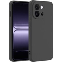 Силіконовий (TPU) чохол Deexe Matte Case для OnePlus 13T - Black: фото 1 з 4