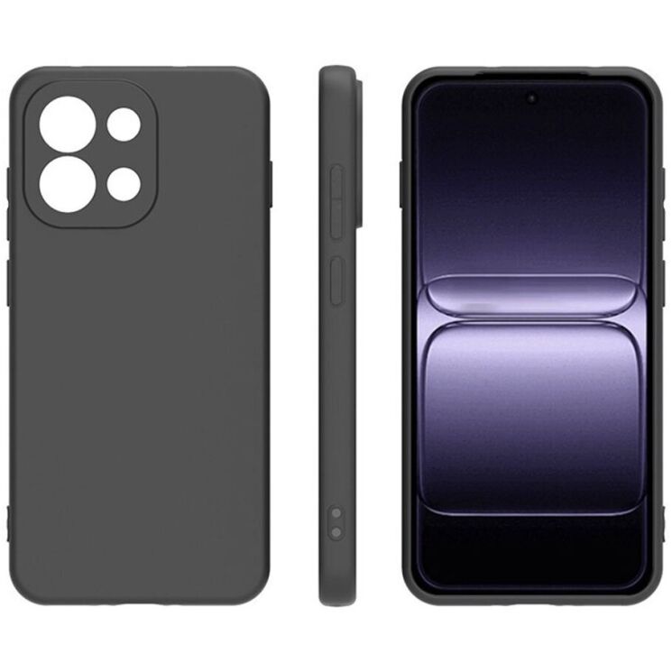 Силиконовый (TPU) чехол Deexe Matte Case для OnePlus 13T - Black: фото 4 из 4