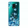 Силиконовый (TPU) чехол Deexe Pretty Glossy для Xiaomi Redmi Note 9 Pro / Note 9 Pro Max / Note 9s - Blue Flowers (265526S)