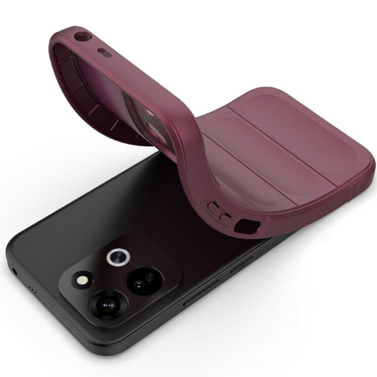 Силіконовий (TPU) чохол Deexe Terra Case для Xiaomi Redmi 17 - Wine Red: фото 3 з 5