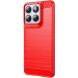 Силиконовый (TPU) чехол MOFI Carbon Fiber для Motorola Edge 70 - Red (402123R). Фото 1 из 9