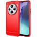 Силиконовый (TPU) чехол MOFI Carbon Fiber для Xiaomi Redmi 14C / Redmi A4 5G / Poco C75 - Red (366010R). Фото 1 из 9
