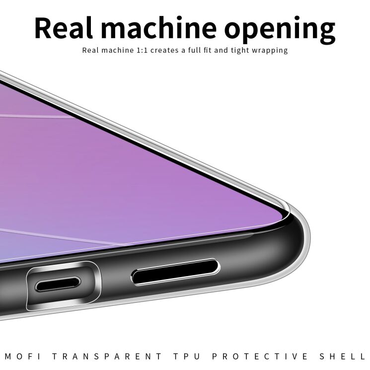 Силиконовый (TPU) чехол MOFI Thin Guard для Apple iPhone 17 Pro - Transparent: фото 7 из 10