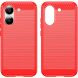 Силиконовый (TPU) чехол UniCase Carbon для Xiaomi Poco X8 Pro - Red (409046R). Фото 2 из 8