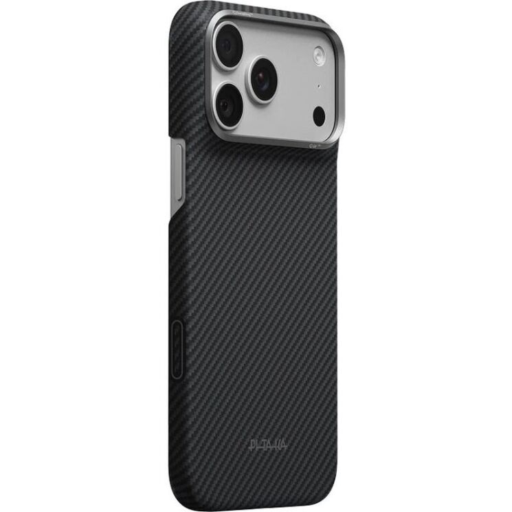 Ультратонкий чохол Pitaka Edge Case для iPhone 18 Pro Max (KI1801PM) - 600D Black / Grey (Twill): фото 2 з 13
