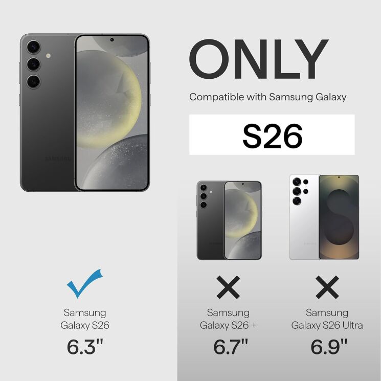 Ультратонкий чохол Pitaka Edge Ultra-Slim Case для Samsung Galaxy S26 (S942) KS2601 - Black / Grey (Twill): фото 10 з 17