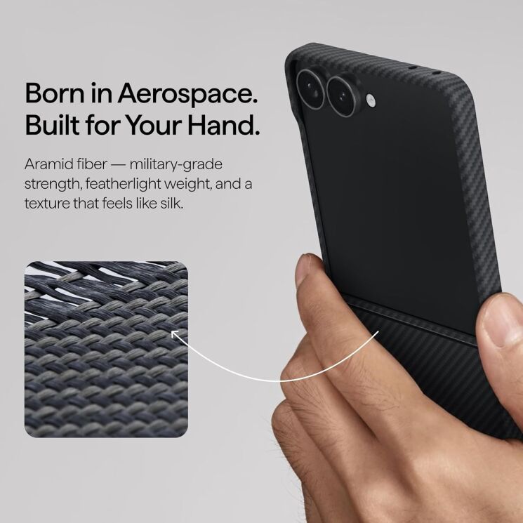 Ультратонкий чехол Pitaka Edge Ultra-Slim Case (FF) для Samsung Galaxy Flip 8 (FBFLIP8) - Black (423567B) Ультратонкий чехол Pitaka Edge Ultra-Slim Case (FF) для Samsung Galaxy Flip 8 (FBFLIP8) - Black: фото 12 из 16