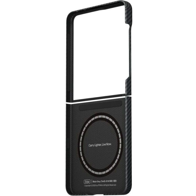 Ультратонкий чехол Pitaka Edge Ultra-Slim Case (FF) для Samsung Galaxy Flip 8 (FBFLIP8) - Black (423567B) Ультратонкий чехол Pitaka Edge Ultra-Slim Case (FF) для Samsung Galaxy Flip 8 (FBFLIP8) - Black: фото 4 из 16
