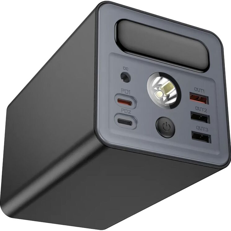 Внешний аккумулятор Hoco J138 22.5W + PD20W + DC12V (60000mAh) - Black: фото 4 из 9